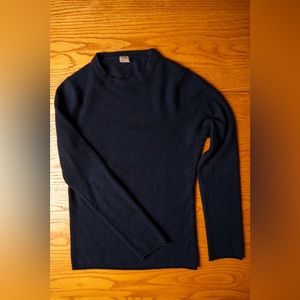 Navy J. Crew cashmere crew neck.